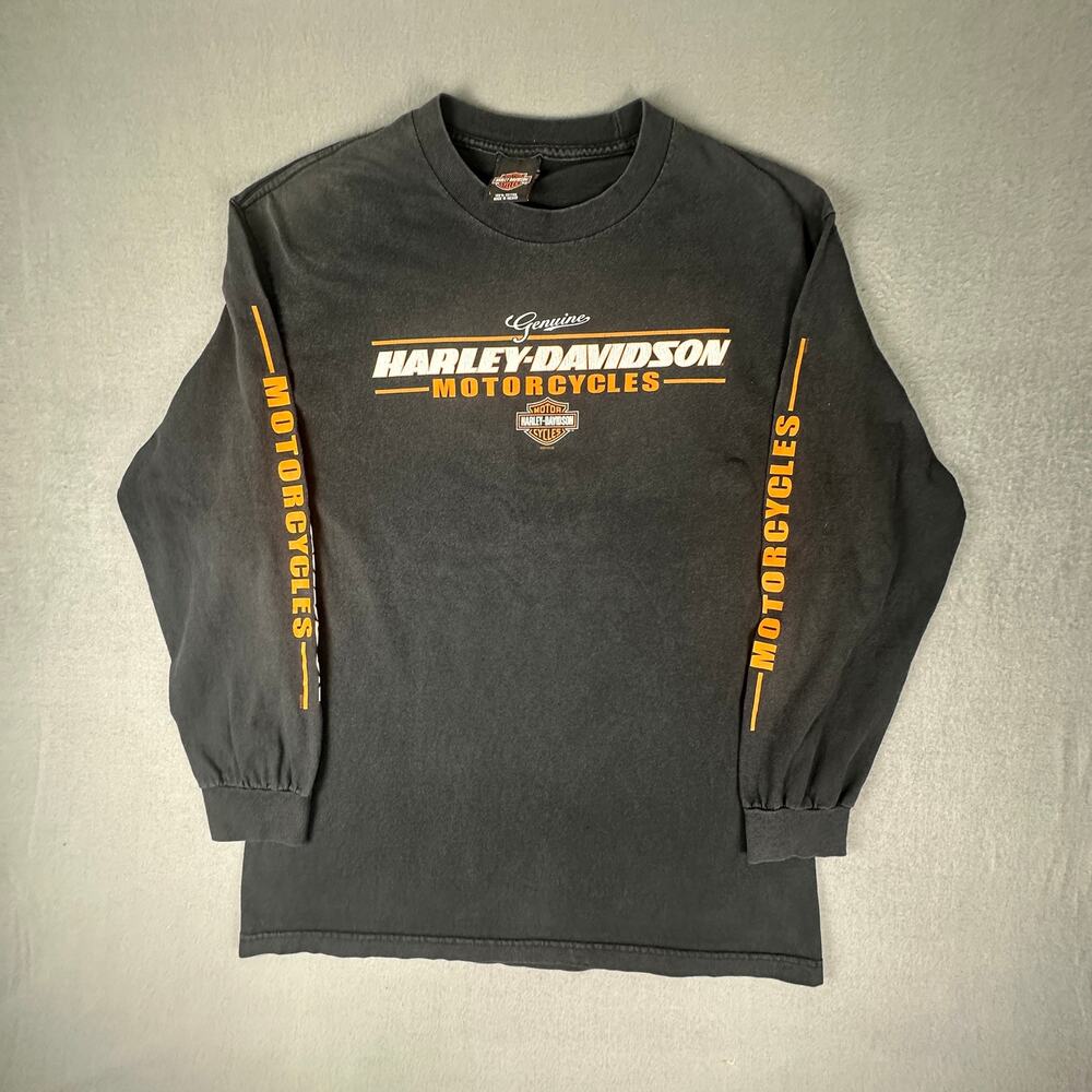 Harley Davidson Long Sleeve Black Tee  Sedalia MO Size L